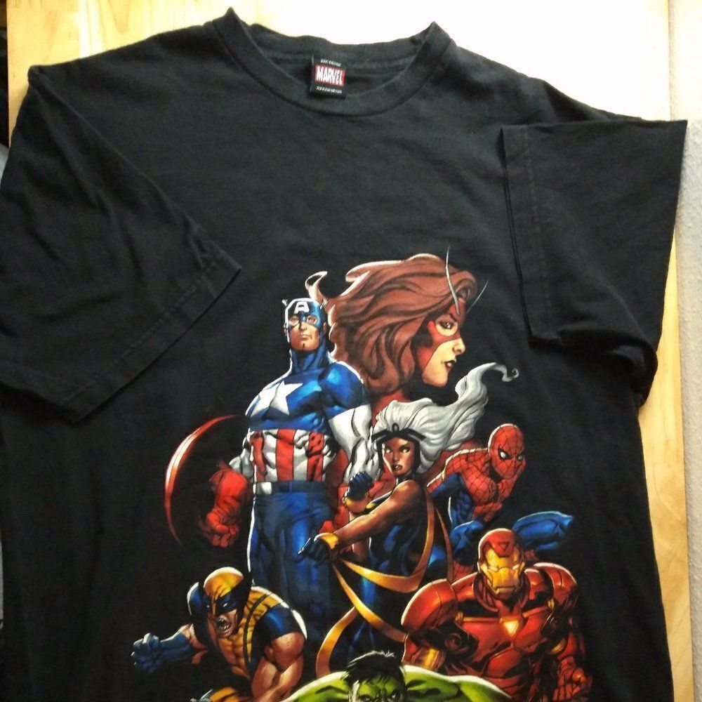 Vintage 00s Marvel Mad Engine T-Shirt